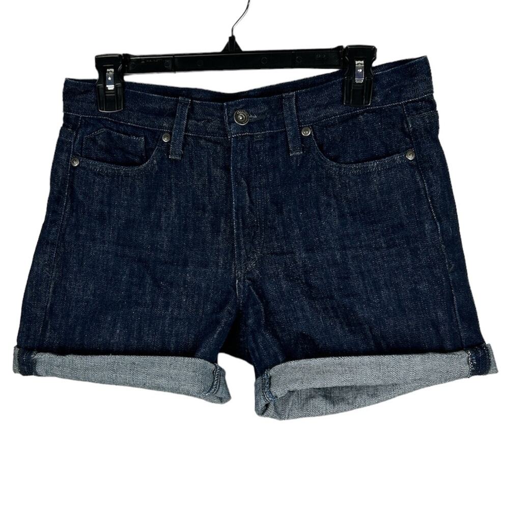 Calvin Klein Dark Wash Denim Jeans Shorts  Women's Size 4 Rolled Cuff
